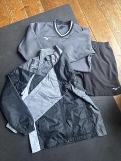 Mizuno ウィンドブレーカー上、トレーナー、ハーフパンツSサイズ3点