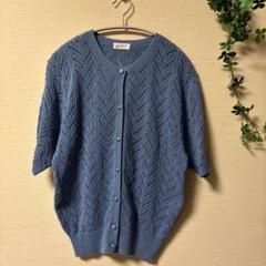 Viridian 半袖レース編みカーディガン