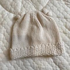 babyGap 耳付きニット帽 6-12ヶ月 アイボリー