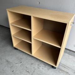 美品・廃盤希少★無印 パルプボードボックス・キャスター付（タテヨコ仕様)