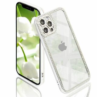 YUYIB iPhone 13 Pro ケース クリア 透明 かわいい メッキ加