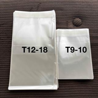 テープ付きOPP袋　T9-10 100枚　T12-18 100枚　計200枚