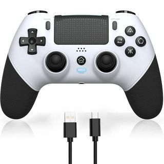 【色:P4ホワイト*ブラック】【2024春登場·PS4コントローラー】 Sung