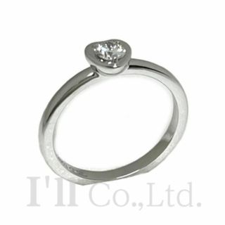 CARTIER　カルティエ　ディアマン　レジェ　ハート　リング 　B4087948　750WG　1Pダイヤモンド　＃48　ブランドジュエリー　アクセサリー　指輪　8号　Au750　K18WG　750ホワイトゴールド　18金　ダムール　ハートモチーフ【中古】【74840】
