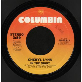 米7” Cheryl Lynn In The Night 1802511 Columbia /00080