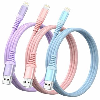 【新着商品】iPhone 充電ケーブル 2M 3本セットMFi認証 ライトニング