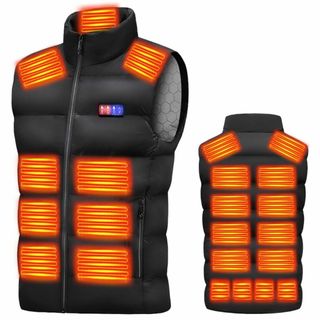 【人気商品】[Caxzyn] 電熱ベスト 加熱ベスト 【23箇所発熱 前後独立&