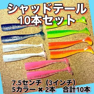 シャッドワーム　10本セット　3インチ　コアマン　VJ用ワーム