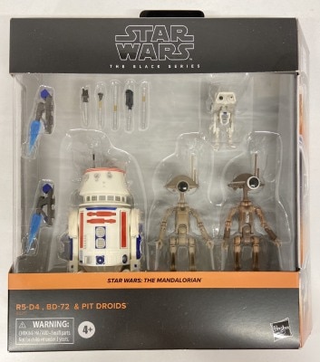HASBRO THE BLACK R5-D4 BD-72 & PIT DROIDS 6インチ