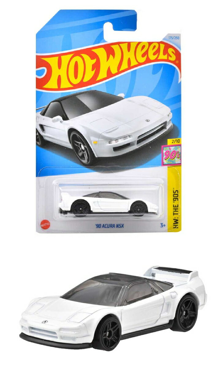 ホットウィール(Hot Wheels) 　ベーシックカー '90 アキュラ NSX 乗り物おもちゃ ミニカー 3歳から ホワイト HXR29